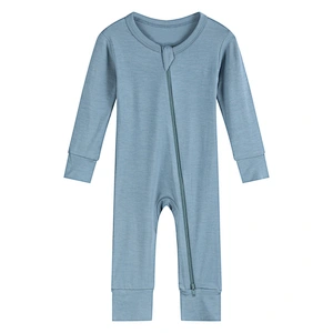 Bamboo Zipper Baby Rompers